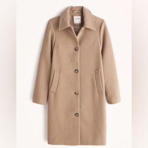 Abercrombie wool blend mod coat